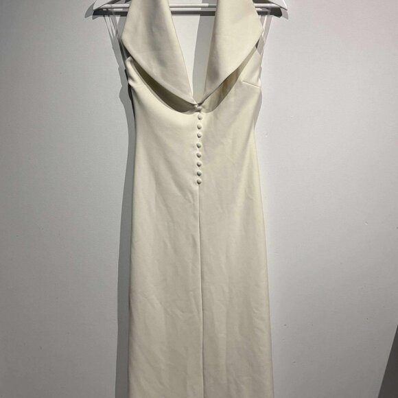 Meshki Annita Crepe Halter Midi Dress – Ivory (Size XS) - Picture 2 of 2